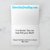 De Siberische Schor Kerstkaart van de Vakantie Feestdagen Kaart (Binnen)