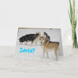 De Siberische Schor Kerstkaart van de Vakantie Feestdagen Kaart
