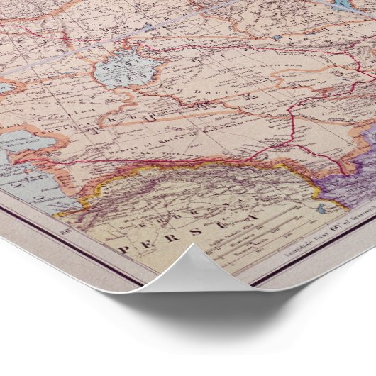 De Siberische spoorweg Poster (Hoek)