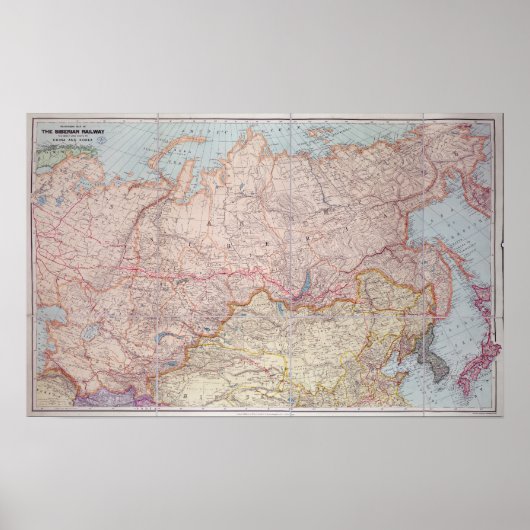 De Siberische spoorweg Poster (Voorkant)