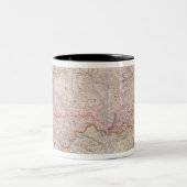 De Siberische spoorweg Tweekleurige Koffiemok (Center)