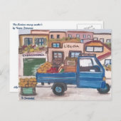 De Siciliaanse roving Vendors - Briefkaart (Voorkant / Achterkant)