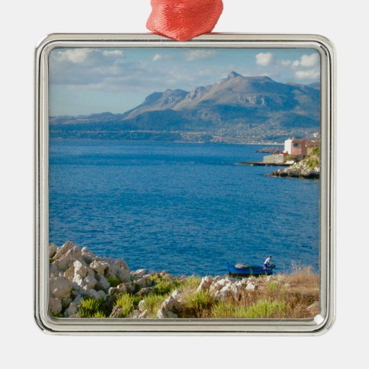 De Siciliaanse vissers Metalen Ornament (Voorkant)