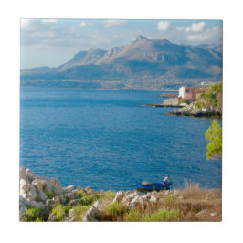 De Siciliaanse vissers Tegeltje