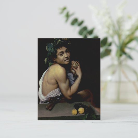 De Sick Bacchus, 1591 Briefkaart (Staand voorkant)