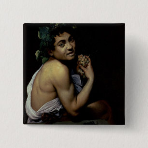 De Sick Bacchus, 1591 Vierkante Button 5,1 Cm