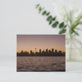 De Sidney Skyline bij schemering - Briefkaart (Staand voorkant)