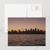 De Sidney Skyline bij schemering - Briefkaart (Voorkant / Achterkant)