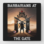 De Siege: Barbaren bij de poorten van Amerika Vierkante Klok (Voorkant)