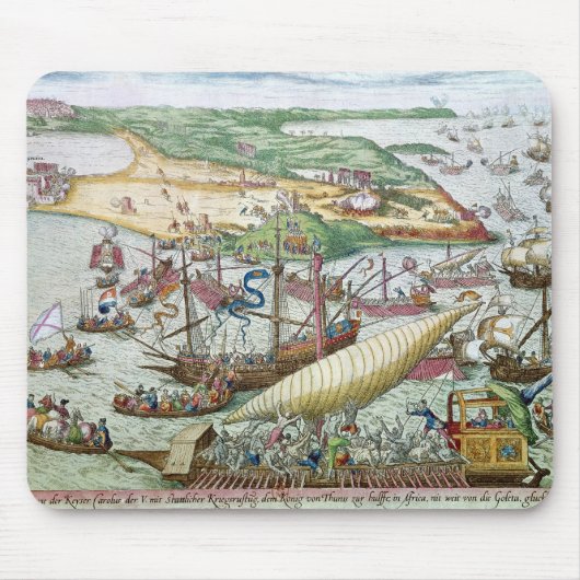 De Siege Tunis of La Goulette door Charles V. Muismat (Voorkant)