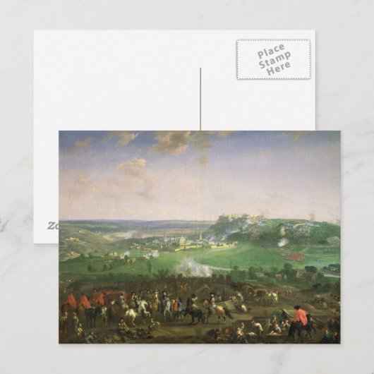 De Siege van Namur, 1659 Briefkaart (Voorkant / Achterkant)