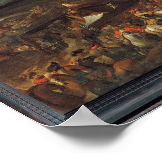 De Siege van Namur, 1692, 18e eeuw Poster (Hoek)