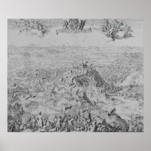 De Siege van Namur, 1695 Poster