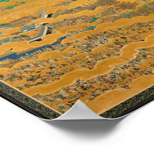 De Siege van Osaka Castle Poster (Hoek)