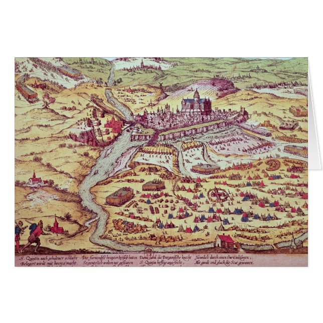 De Siege van St. Quentin, 27 juli 1557 (Voorkant Horizontaal)