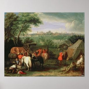 De Siege van Tournai door Louis XIV Poster