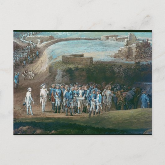 De Siege van Yorktown Briefkaart (Voorkant)