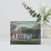 De Siege van Yorktown Briefkaart (Staand voorkant)