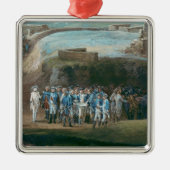 De Siege van Yorktown Metalen Ornament (Voorkant)