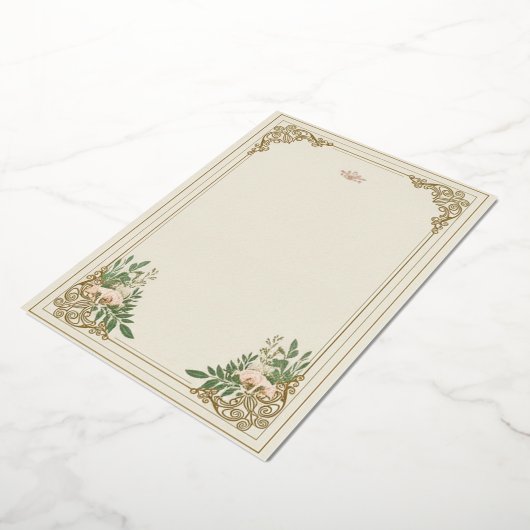 De sierlijke bloei bruiloft uitnodiging (Gedraaid)