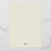 De sierlijke bloei bruiloft uitnodiging (Achterkant)