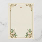 De sierlijke bloei bruiloft uitnodiging (Voorkant)