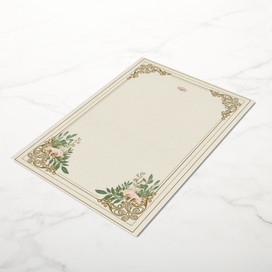 De sierlijke bloei bruiloft uitnodiging (Gedraaid)