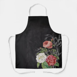 De sierlijke bloemen schort