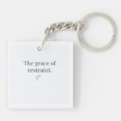 De sierlijke sleutelketting van Terughoudendheid  Sleutelhanger (Achterkant)