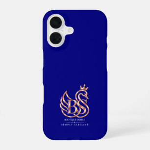 De sierlijke zwaan minimalist Navy Bleu iPhone-hoe iPhone 16 Hoesje