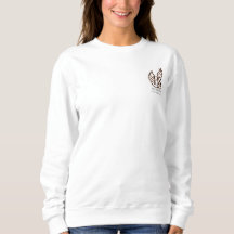 De sierlijke zwaan minimalistische crewneck sweats