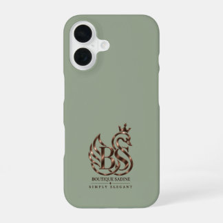 De sierlijke zwaan minimalistische saliegroene iPh iPhone 16 Hoesje