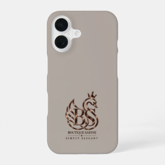 De sierlijke zwaan minimalistische stenen iPhone-h iPhone 16 Hoesje