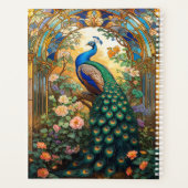 De sierlijkheid van de pauw Art Nouveau Planner (Achterkant)