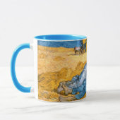 De Siesta (1890) landschapsbeeldige kunst Van Gogh Mok (Links)