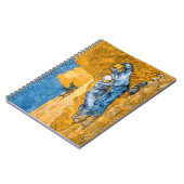 De Siesta (1890) landschapskunst Van Gogh spiraal Notitieboek (Linkerzijde)
