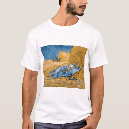 De Siesta 1890 van Vincent van Gogh T-shirt (Voorkant)