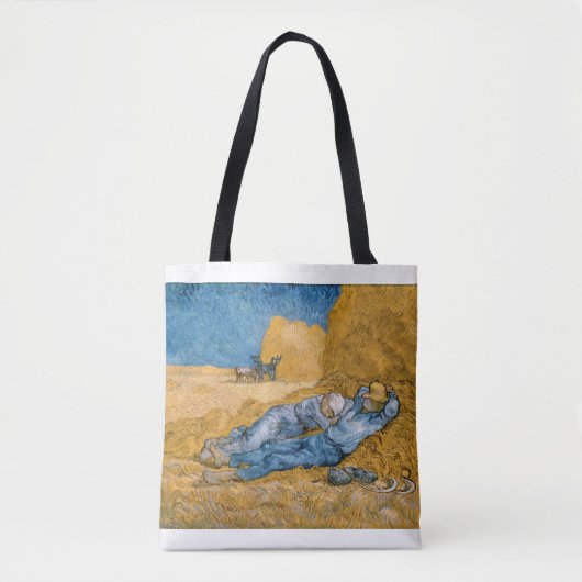 De Siesta 1890 van Vincent van Gogh Tote Bag (Voorkant)