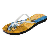 De Siesta (1890) Vincent Van Gogh Wheatfield Art Teenslippers (Schuin)