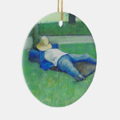 De Siesta (door Gustave Caillebotte) Keramisch Ornament (Rechts)