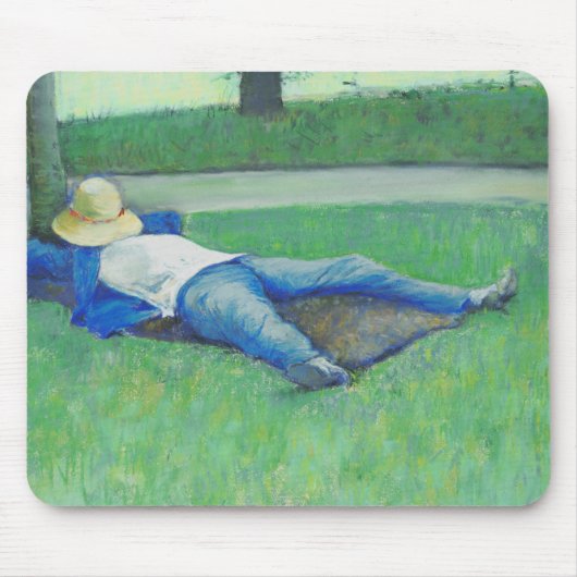 De Siesta (door Gustave Caillebotte) Muismat (Voorkant)