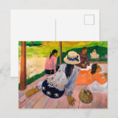 De Siesta | Paul Gauguin | Briefkaart (Voorkant / Achterkant)