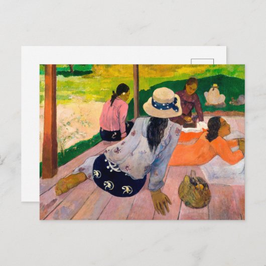 De Siesta | Paul Gauguin | Briefkaart (Voorkant / Achterkant)