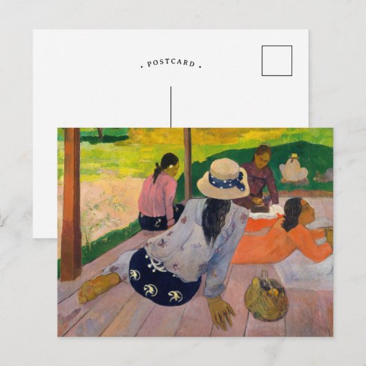 De siësta | Paul Gauguin Briefkaart (Voorkant / Achterkant)