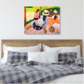 De Siesta | Paul Gauguin | Canvas Afdruk (Insitu (Slaapkamer))
