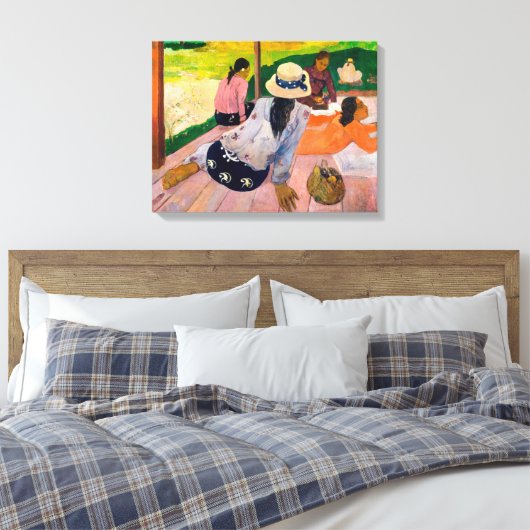 De Siesta | Paul Gauguin | Canvas Afdruk (Insitu (Slaapkamer))