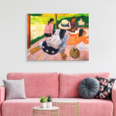 De Siesta | Paul Gauguin | Canvas Afdruk (Insitu (Woonkamer))