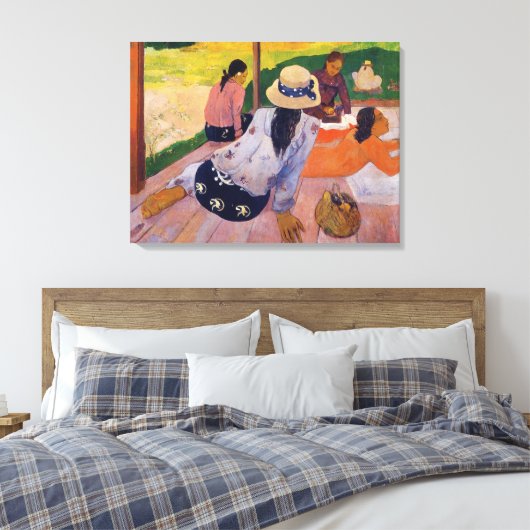 'De Siesta' - Paul Gauguin Canvas Afdruk (Insitu (Slaapkamer))