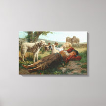 De Siesta van het geitenhoedstermeisje (door Carlo