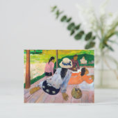 De siësta van Paul gauguin Briefkaart (Staand voorkant)